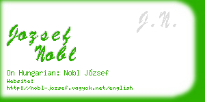 jozsef nobl business card